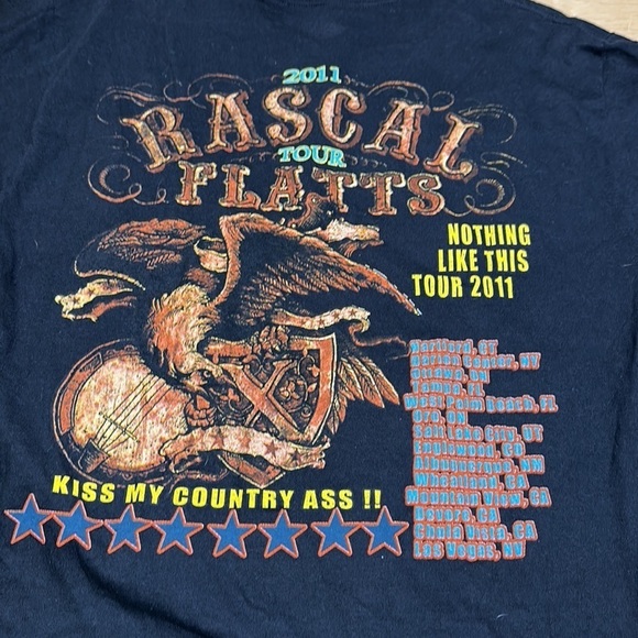 Rascal flatts t-shirt band tee men’s medium country music artist tour rock - Picture 6 of 6